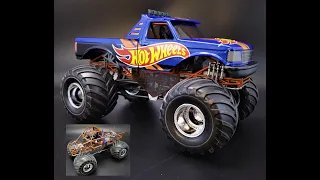 HOT WHEELS MONSTER TRUCK 1/25 SCALE MODEL KIT BUILD HOW TO FORD BIGFOOT AMT1256 AMT