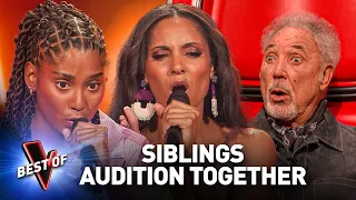 SIBLINGS & TWINS Shock the Coaches in the Blind Auditions of The Voice | Top 10