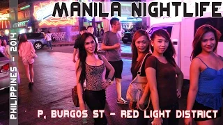 Manila Philippines Nightlife - Makati's P. Burgos Street