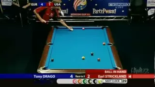 Mosconi Cup 2008 - Day 2 Match 2-  Drago vs Strickland 3/4