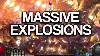 PoE 3.21 Massive AOE Explosions - Blade Vortex Scion