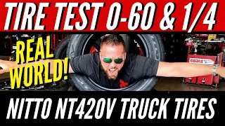 Nitto Tire Review NT420V Ford F150 Test for Traction - 0-60 and Quarter Mile