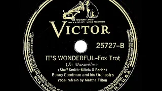 1938 HITS ARCHIVE: It’s Wonderful - Benny Goodman (Martha Tilton, vocal)