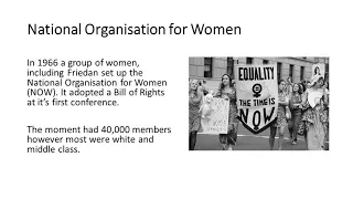 GCSE History - America - Development of the Feminist Movement