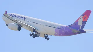 BEAUTIFUL Honolulu Takeoffs | A380 747 787 | Daniel K. Inouye Airport Plane Spotting HNL/PHNL