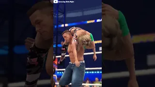 John Cena Unique Attitude Adjustment to Alexa bliss wwe 2k23 #wwe #johncena #alexabliss #wwe2k23