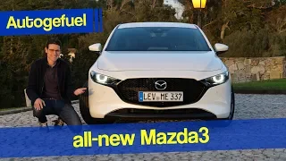 2020 Mazda3 REVIEW hatch vs sedan Skyactiv-G test - Autogefuel