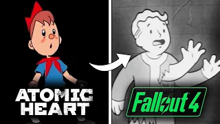 Atomic Heart Cartoon Soviet Boy vs Fallout Vault Boy Death Scenes