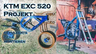 KTM EXC 520 (525) gepulverte Teile montieren | RFS Build | Projekt