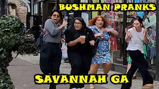 20240302 P1 #bushmanprank #savannah #georgiapranksters #bushman  #prank #funny #broma  #scary