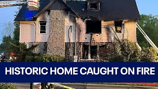 Historic home in Berwyn catches on fire in what crews consider a 'rough fire'