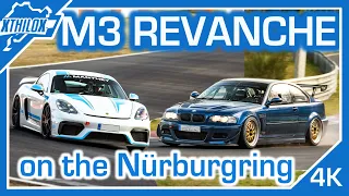 Revanche of Rob in his BMW M3 E46 following me in my 718 GT4 MR - POV - NÜRBURGRING NORDSCHLEIFE BTG