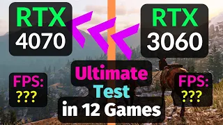 RTX 4070 vs RTX 3060 12GB TEST in 12 GAMES / DLSS 2 vs 3 / 1080p 1440p 4K / Ray Tracing