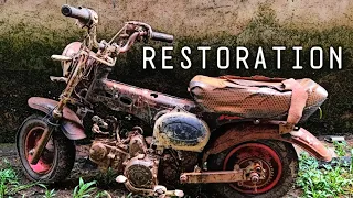 Honda DAX 100 Full Restoration - Disassamble Process Honda Dax 100 Abandoned