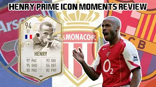 94 SBC PRIME ICON MOMENTS THIERRY HENRY PLAYER REVIEW | FIFA 21 ULTIMATE TEAM