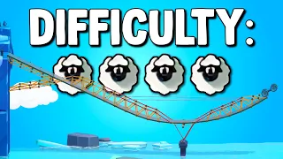 The Hardest Levels Yet: Four Sheep Difficulty! - Poly Bridge 3