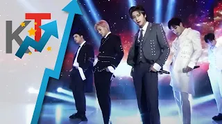 K-Pop boy group TAN performs 'DU DU DU' on the It's Showtime stage