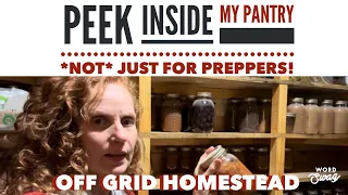 Homestead Pantry Tour. How We Made It, What’s Inside!  #pantry #offgridhomestead