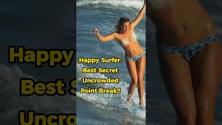 Happy Surfer!! Best Secret Uncrowded Longboard Point Break #shorts #secret #surf #spot #revealed