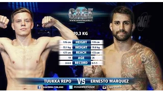 CAGE 34 Tuukka Repo vs Ernesto Marquez