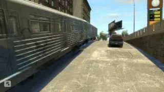 gta 4 train on street