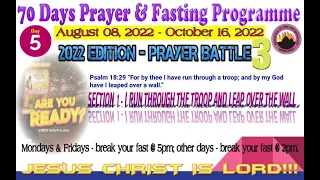 Day 5 MFM 70 Days Prayer & Fasting Programme 2022.Prayers from Dr DK Olukoya, General Overseer, MFM