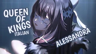 Nightcore | Queen of Kings [Italian Version] | (Lyrics / Sped Up)