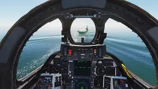 F-14 Carrier Landing Without Landing Gear