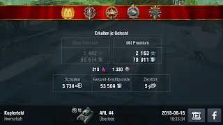 World of Tanks Blitz - ARL 44 Mastery 3700dmg