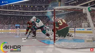 NHL 22 Action Packed Game! Ducks Storm Back! Anaheim Ducks vs Minnesota Wild 4K60FPS! PS5 Gameplay