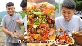 What do you think of the snapping turtles made by SongSong and ErMao? | funny mukbang