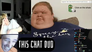 xQc laughs while reacting TLC tammy (its the chat dud) || Tammy's weight loss