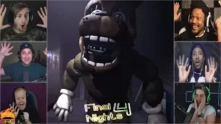 Gamers Reactions to the Spring Bonnie Walking in to the Room | Final Nights 4: Demo