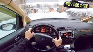 2007 Ford C-MAX (2.0 AT) POV Test Drive snow  ❄️