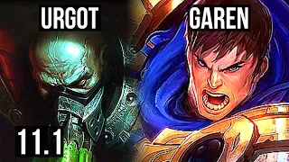 URGOT vs GAREN (TOP) (DEFEAT) | 400+ games | KR Diamond | v11.1