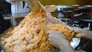 INDIA'S BIGGEST Fried Rice Cooking | 500 Plates of Tawa Pulao | Indian Street Food