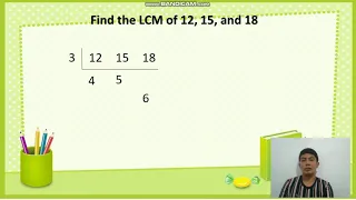 FINDING THE LCM USING CONTINUOUS DIVISION