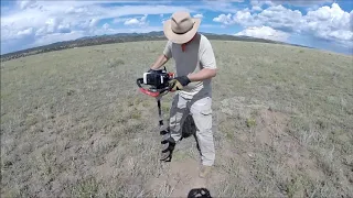 Harbor Freight Auger - Rocky Soil Test