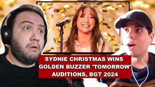 Sydnie Christmas wins GOLDEN BUZZER with 'Tomorrow' Auditions BGT 2024 | TEACHER PAUL REACTS