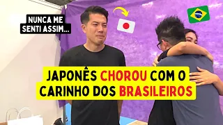 Japonês CHOROU com o carinho dos brasileiros