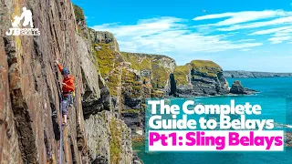 The Complete Guide to Climbing Belay Set Ups Part 1: Sling Belays. Quad, Girth Hitch, Y Hang etc!