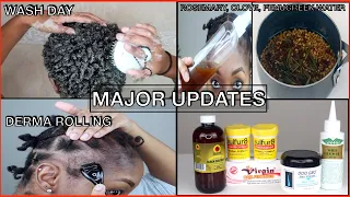 8 MONTH BIG CHOP UPDATE❗️FIRST TIME MICRONEEDLING, USING ROSEMARY + CLOVE WATER, DOO GRO MIX UPDATE🚨