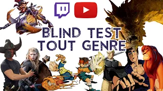 Blind Test Tout Genre 2 : Film/Série/Répliques/Jeux vidéo/Dessin animé/Anime/Youtube/streamer.