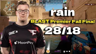 CS2 POV Cloud9 rain (28/18) vs Cloud9 (Anubis) @ BLAST Premier Fall Final 2023