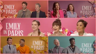 EMILY IN PARIS Season 3 Cast Interviews! Lily Collins, Ashley Park, Kate Walsh, Lucas Bravo, D Star!