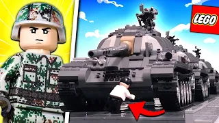 I made a LEGO Stop Motion with 3 TANKS... (and a man)