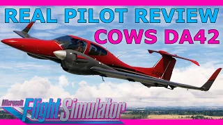 NEW Detailed Twin! COWS DA42 Full Flight and Review with a Real Airline Pilot