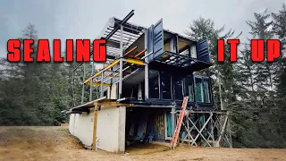 Couple crafts SHIPPING CONTAINERS into MASSIVE MODERN HOUSE #custom #build