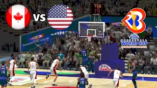 CANADA VS USA l Full Game Match Highlights FIBA World Cup 2K23