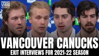 Quinn Hughes, Brock Boeser, Elias Pettersson & Conor Garland Recap Vancouver Canucks Season